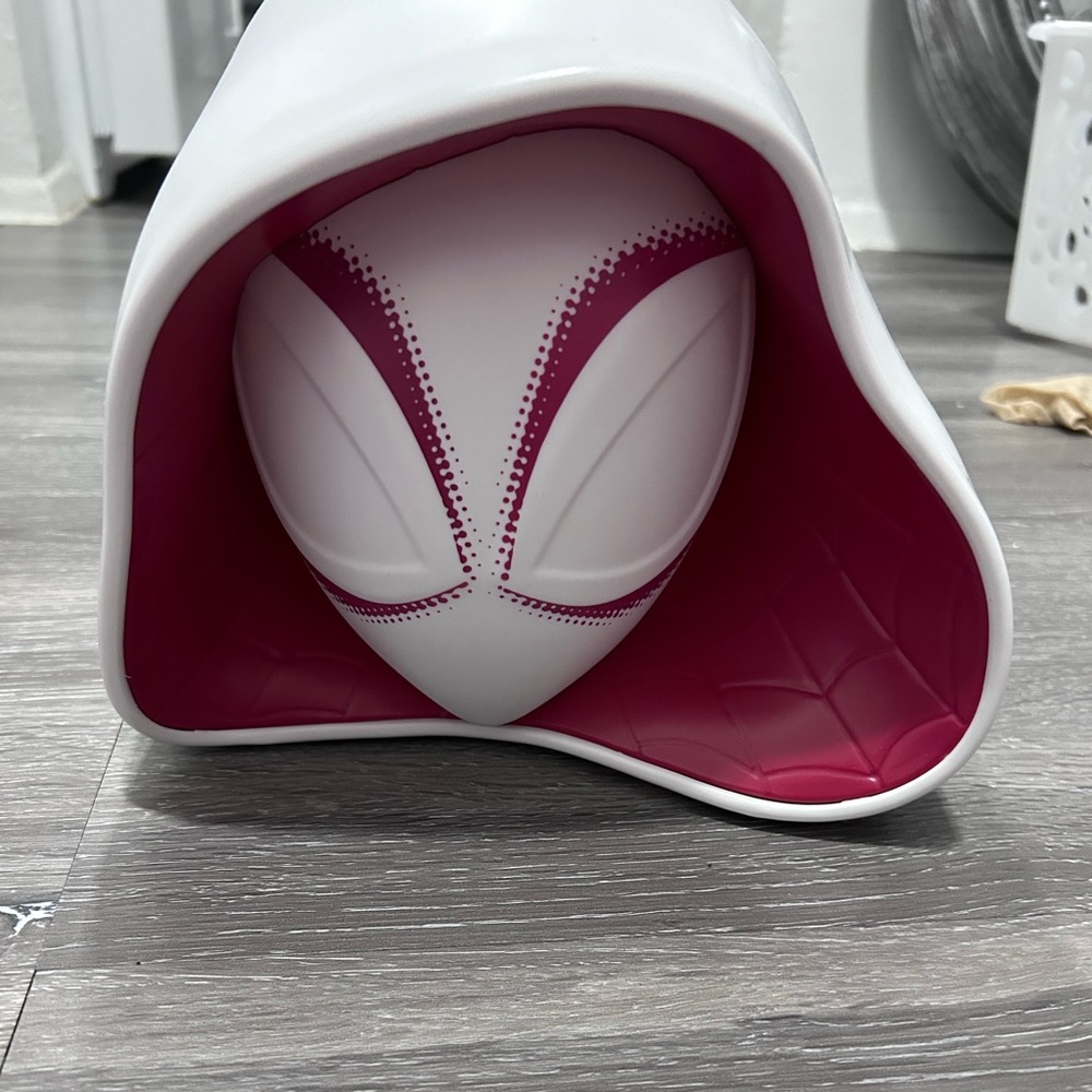 “Into the Spiderverse” Gwen Stacy popcorn bucket.